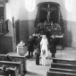 Christuskirche um 1950 bei einer Trauung